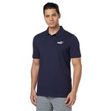PUMA ESS No. 1 Logo Pique Polo Erkek/Unisex Tişört, New Navy, XL