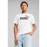 Puma ESS No. 1 Logo Tee Beyaz Kısa Kollu Erkek T-shirt