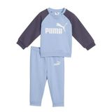 Puma Ess Raglan Crew Set Mavi Çocuk Eşofman Takımı