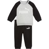 Puma Ess Raglan Crew Set Siyah Çocuk Eşofman Takımı - 98 cm