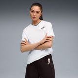 Puma Ess Relaxed V-Neck Kadın Beyaz T-Shirt.02