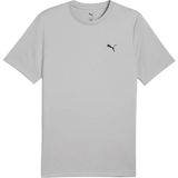 Puma Ess Small Logo Poly Tee Erkek Kısa Kol T-Shırt - 2XL - Açık Gri