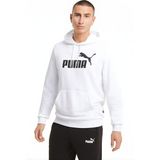 Puma Essential Big Logo Gri Erkek Sweatshirt - 2XL - Beyaz