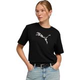 Puma Essential Graphic Animal Kadın Siyah Günlük Stil T-Shirt 69182101 - XS