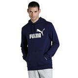 Puma Essentials Big Logo Hoodie Men Unisex Yetişkin Kapüşonlu Sweatshirt, Peacoat, XL