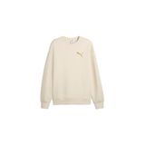 Puma Essentials Elevated Cat Logo Erkek Geniş Kesim Sweatshirt, Alpine Snow, M Beden