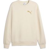 Puma Essentıals Elevated Cat Logo Erkek Geniş Kesim Sweatshırt - Alpine Snow