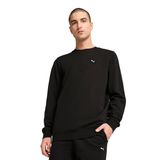PUMA Essentials Elevated Crew Bisiklet Yaka Sweatshirt, S, 684727, Siyah, erkek
