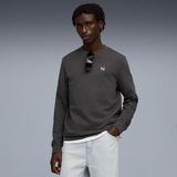 Puma Essentials Elevated Crew Erkek Gri Bisiklet Yaka Sweatshirt, XL