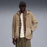 Puma Essentials Elevated Erkek Bej Kapüşonlu Ceket