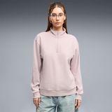 Puma Essentials Elevated Kadın Bej Dik Yaka Sweatshirt
