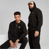 Puma Essentials Erkek Siyah Kapüşonlu Ceket Konforlu Yumuşak Kumaş ve Modern İkonik Logo Detayı