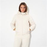 Puma Essentials Light Padded Kadın Beyaz Kapüşonlu Mont - XL