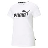 Puma Essentials Logo Beyaz Kadın T-shirt