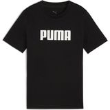Puma Essentıals Logo Genç Tişört Erkekler için Şık Tasarım ve Nefes Alabilir Kumaş ile Spor Kombin - Puma Black