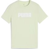 Puma Essentıals Logo Genç Tişört Kadınlar İçin Yeşil Renk Normal Kesim 7-8 Yaş Geri Dönüştürülmüş Pamuk - 7 - 8 Yaş