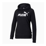 Puma Essentials Logo Kadın Kapüşonlu Siyah Sweatshirt