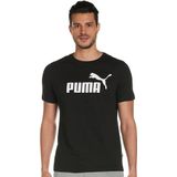 Puma Essentials Logo Siyah Erkek Kısa Kollu T-Shirt