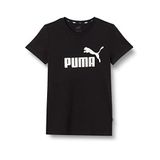 Puma Essentials Metalik Logo Siyah Kadın T-shirt