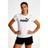 Puma Essentials No.1 Logo Kadın Spor Tişört - XS - Beyaz