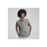 Puma Essentials No 1 Logo Pique Erkek Gri Polo Yaka Tişört