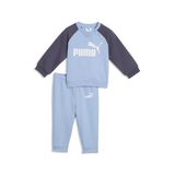 Puma Essentials Raglan Crew Set Bebek Eşofman Takımı, 4-6 Ay, 57-686281-5, Mavi, üniseks-bebek