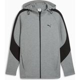 Puma Evostrıpe Core Erkek Kapüşonlu Ceket Gri Dokuma Kumaş Regular Fit Tasarım Günlük Kullanım İçin