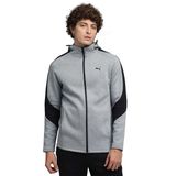Puma EVOSTRIPE Core FZ Hoodie Erkek Eşofman Üstü Medium Gray Heather M
