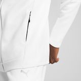Puma Evostrıpe Erkek Tam Fermuarlı Kapüşonlu Ceket - 2XL - Beyaz