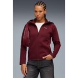 Puma EVOSTRIPE Full-Zip Hoodie Bordo Kadın Fermuarlı Sweatshirt