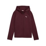 Puma EVOSTRIPE Full-Zip Hoodie Kadın Eşofman Üstü Ruby Shimmer XS