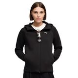 Puma EVOSTRIPE Full-Zip Hoodie Sweatshirt, L, TYC05D9BE4FEAB884D2284100, SIYAH, kadın