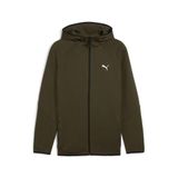 Puma EVOSTRIPE FZ Hoodie DK Erkek Eşofman Üstü Dark Olive S