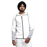 Puma EVOSTRIPE FZ Hoodie DK Erkek Eşofman Üstü PUMA White S