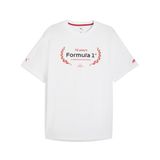 PUMA F1® ESSENTIALS GRAPHIC Erkek Tişört, PUMA White, M