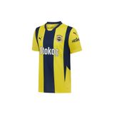 PUMA fbcbk2425 Fenerbahçe S.K. 24/25 Erkek İç Saha Çubuklu Forması,Sarı - Lacivert S