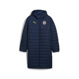 Puma Fenerbahçe Bench Erkek Mont, L, Fenerbahçe Bench, Lacivert, mens