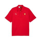 Puma FERRARI CLOUDSPUN POLO Erkek Günlük Polo Tişört 63424702 Kırmızı
