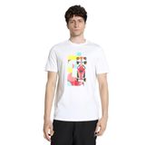 PUMA Ferrari Race Graphic Tee 2 Erkek/Unisex Tişört, PUMA White, XL