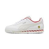 PUMA Ferrari Roma Via Unisex Yetişkin Spor Ayakkabı, PUMA White-Vapor Gray, 46