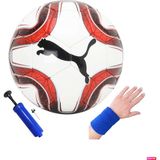Puma Final 5 Trainer 5 Astar Tüm Zemin No 5 Dikişli Antrenman Futbol Topu + Pompa + Havlu Bileklik - Kırmızı