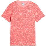 Puma FLAMING LOVE AOP Tee G Pembe Kız Çocuk Kısa Kol T-Shirt - 12 Yaş