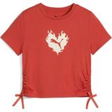 Puma Flaming Love Knotted Tee Kırmızı Kız Çocuk Kısa Kol T-Shirt - 14 Yaş