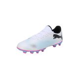 PUMA FUTURE 7 PLAY FG/AG Unisex Yetişkin Spor Ayakkabı, PUMA White-PUMA Black, 42