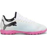 Puma Future 7 Play Tt Genç Krampon Siyah - Beyaz Erkek Çocuk Ayakkabı Plastik Malzemeden Üretim