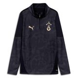 Puma Galatasaray 25/26 A Takım 1/4 Fermuarlı Uzun Kollu Antrenman Üst Forma Siyah,Puma Black 5-6 Yaş