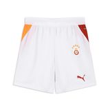 Puma GALATASARAY 26/27 Genç Futbol Şortu, 7-8 Yaş, 785024, PUMA White-Dark Cherry-Summer, Kız Çocuklar