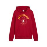 Puma GALATASARAY FtblCulture Kapüşonlu SWEATSHIRT, S, 786842, Dark Cherry-Summer Sunset, erkek
