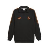 PUMA GALATASARAY KING Erkek Polo Yaka SWEATSHIRT, PUMA Black, XS
