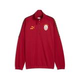 Puma GALATASARAY KING Fermuarlı Geniş Kesim SWEATSHIRT, S, 787645, Dark Cherry-Summer Sunset, erkek